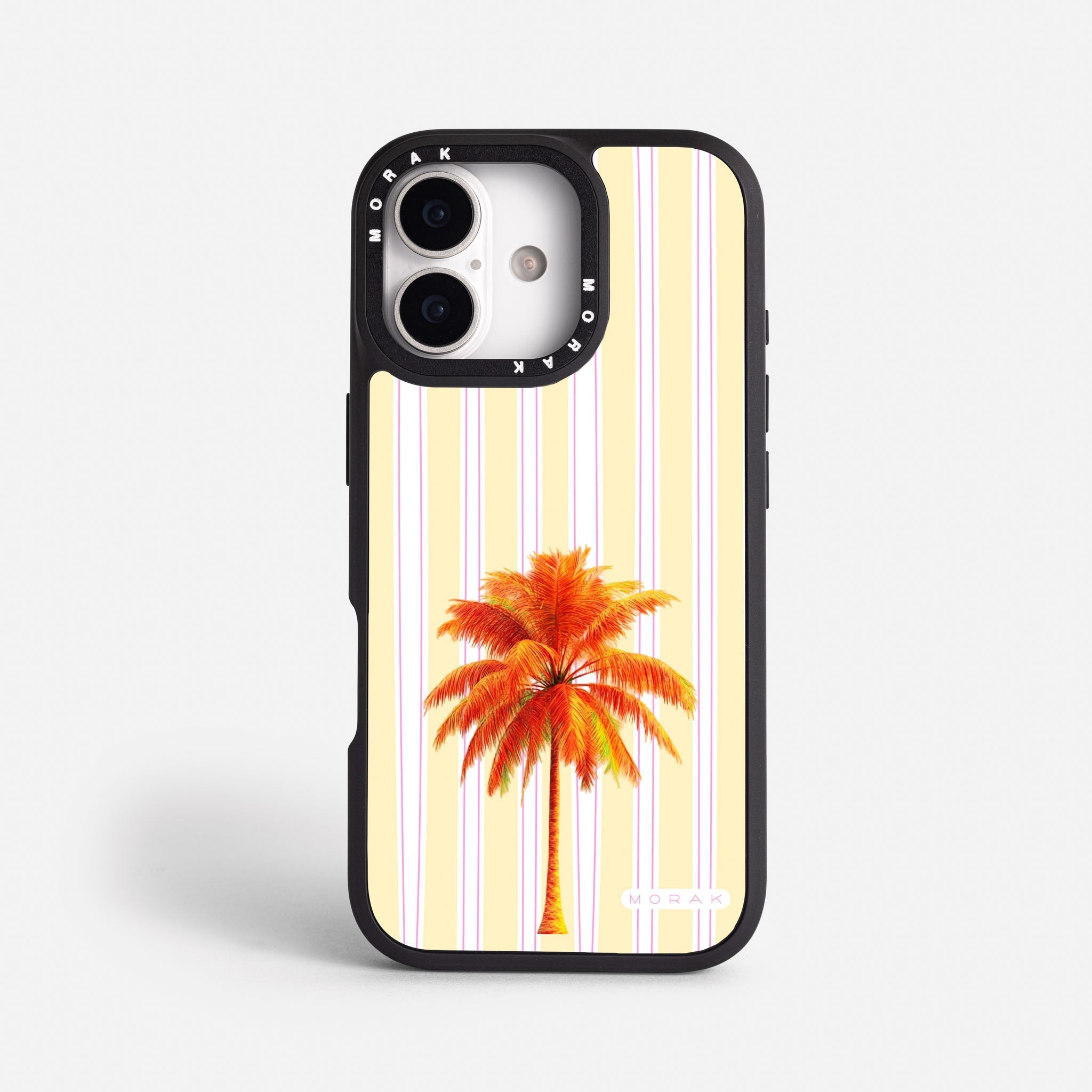 Case Funda Sunset Palm - Blanco Premium Para iPhone 17-12 Samsung S26-S22