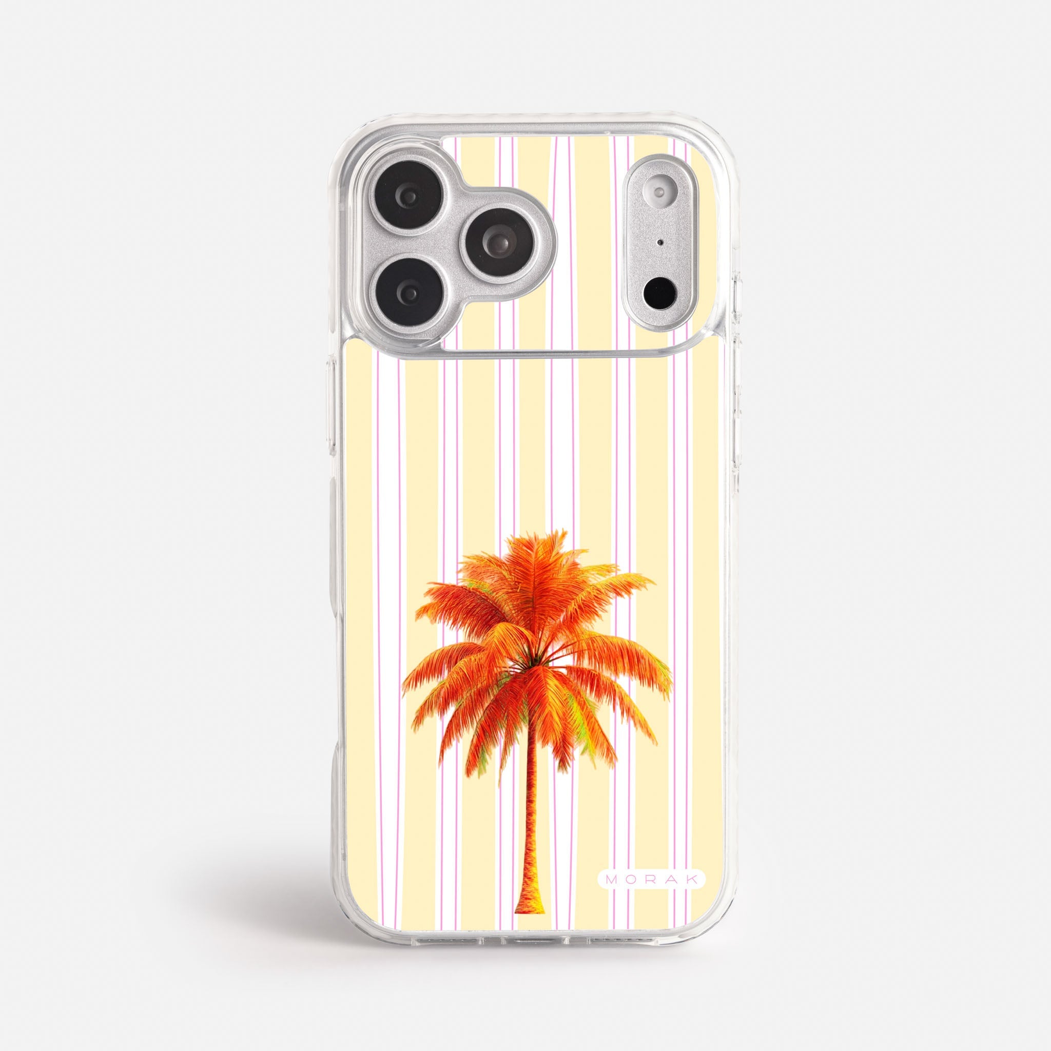 Case Funda Sunset Palm - Blanco Premium Para iPhone 17-12 Samsung S26-S22