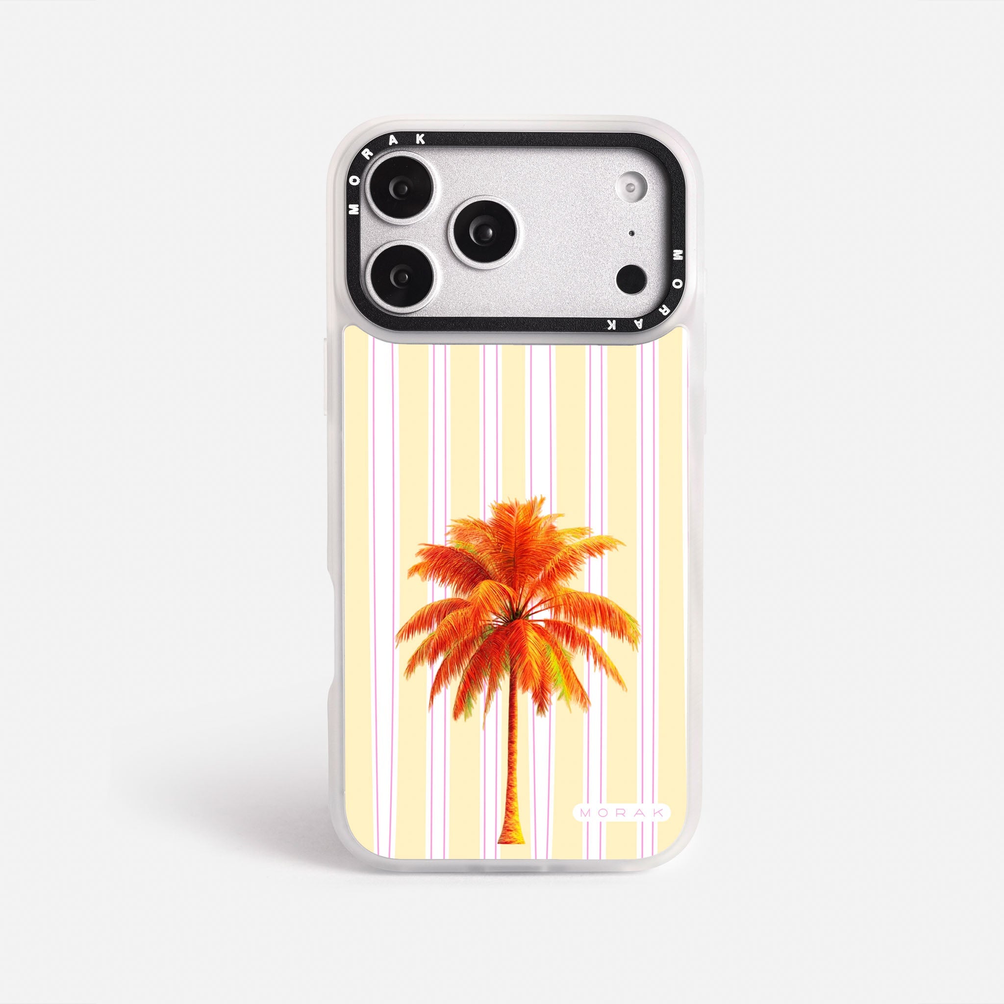 Case Funda Sunset Palm - Blanco Premium Para iPhone 17-12 Samsung S26-S22