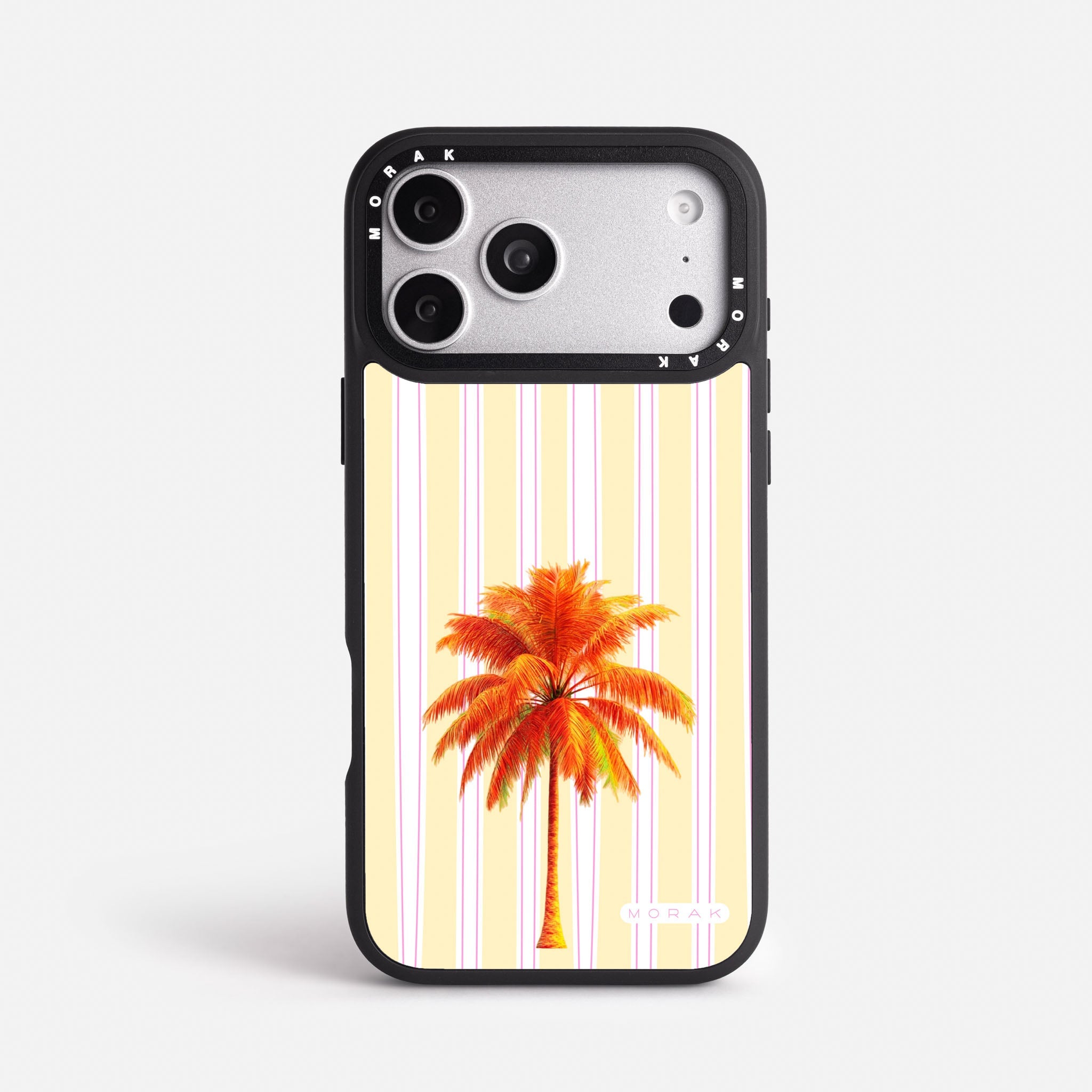 Case Funda Sunset Palm - Blanco Premium Para iPhone 17-12 Samsung S26-S22