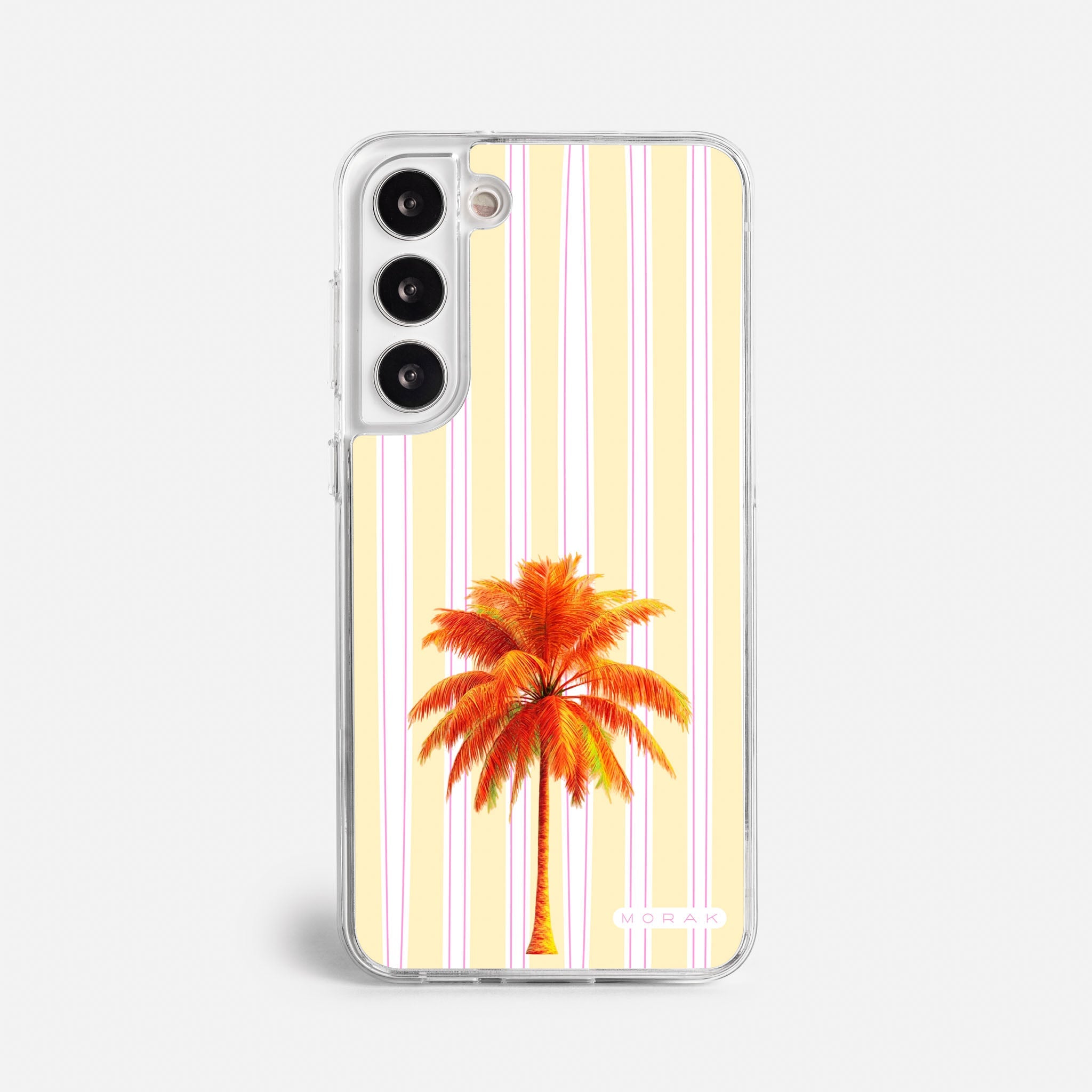 Case Funda Sunset Palm - Blanco Premium Para iPhone 17-12 Samsung S26-S22