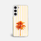 Case Funda Sunset Palm - Blanco Premium Para iPhone 17-12 Samsung S26-S22