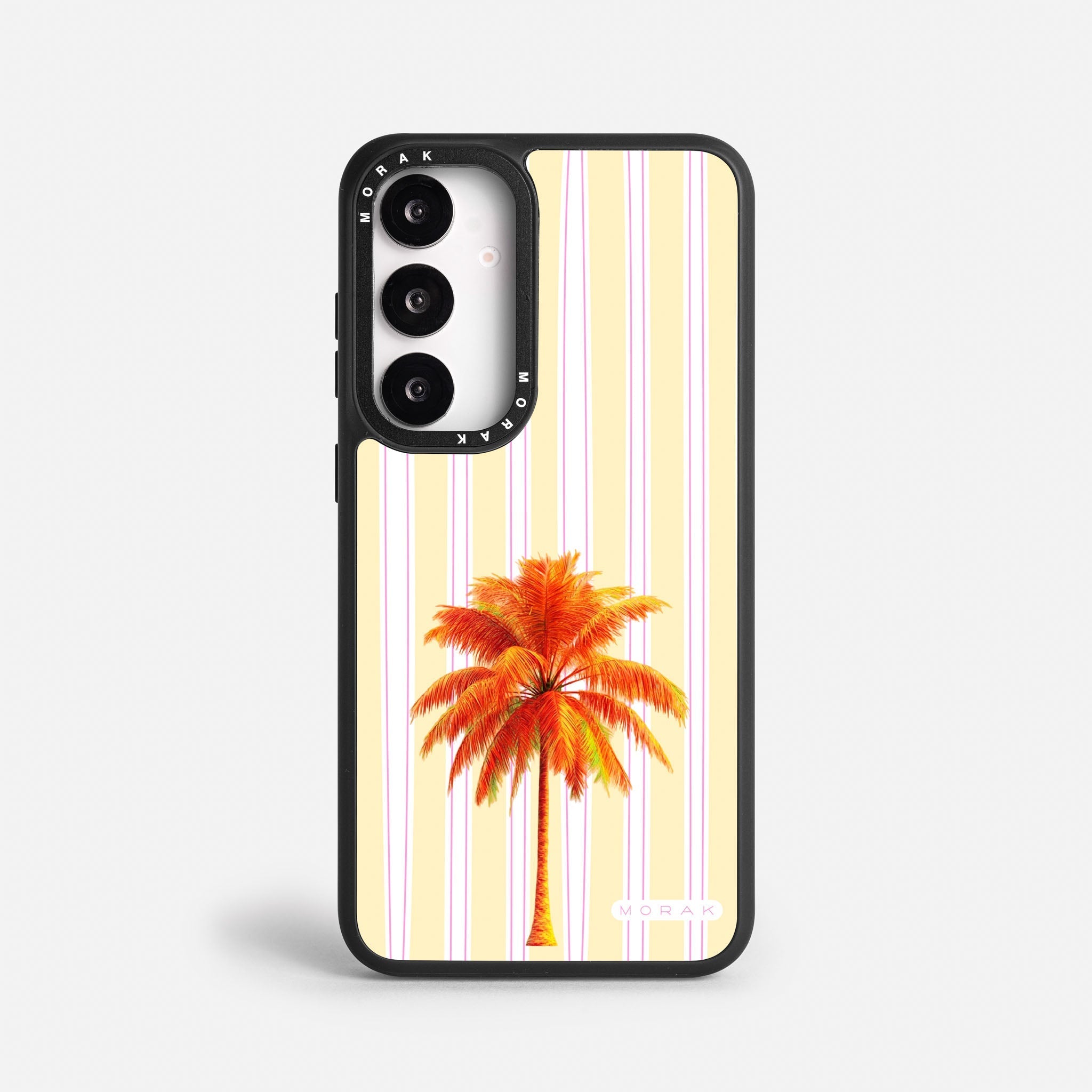 Case Funda Sunset Palm - Blanco Premium Para iPhone 17-12 Samsung S26-S22