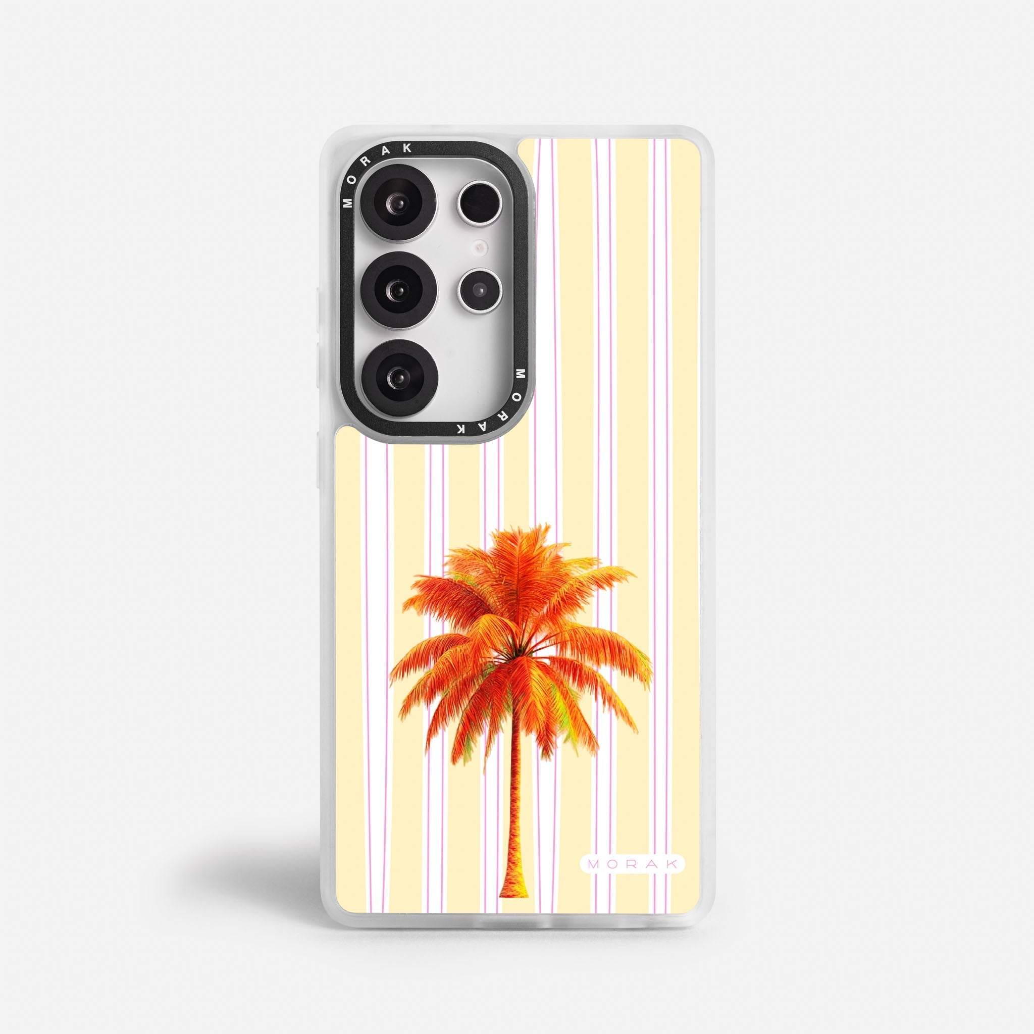 Case Funda Sunset Palm - Blanco Premium Para iPhone 17-12 Samsung S26-S22