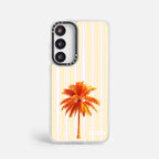 Case Funda Sunset Palm - Blanco Premium Para iPhone 17-12 Samsung S26-S22