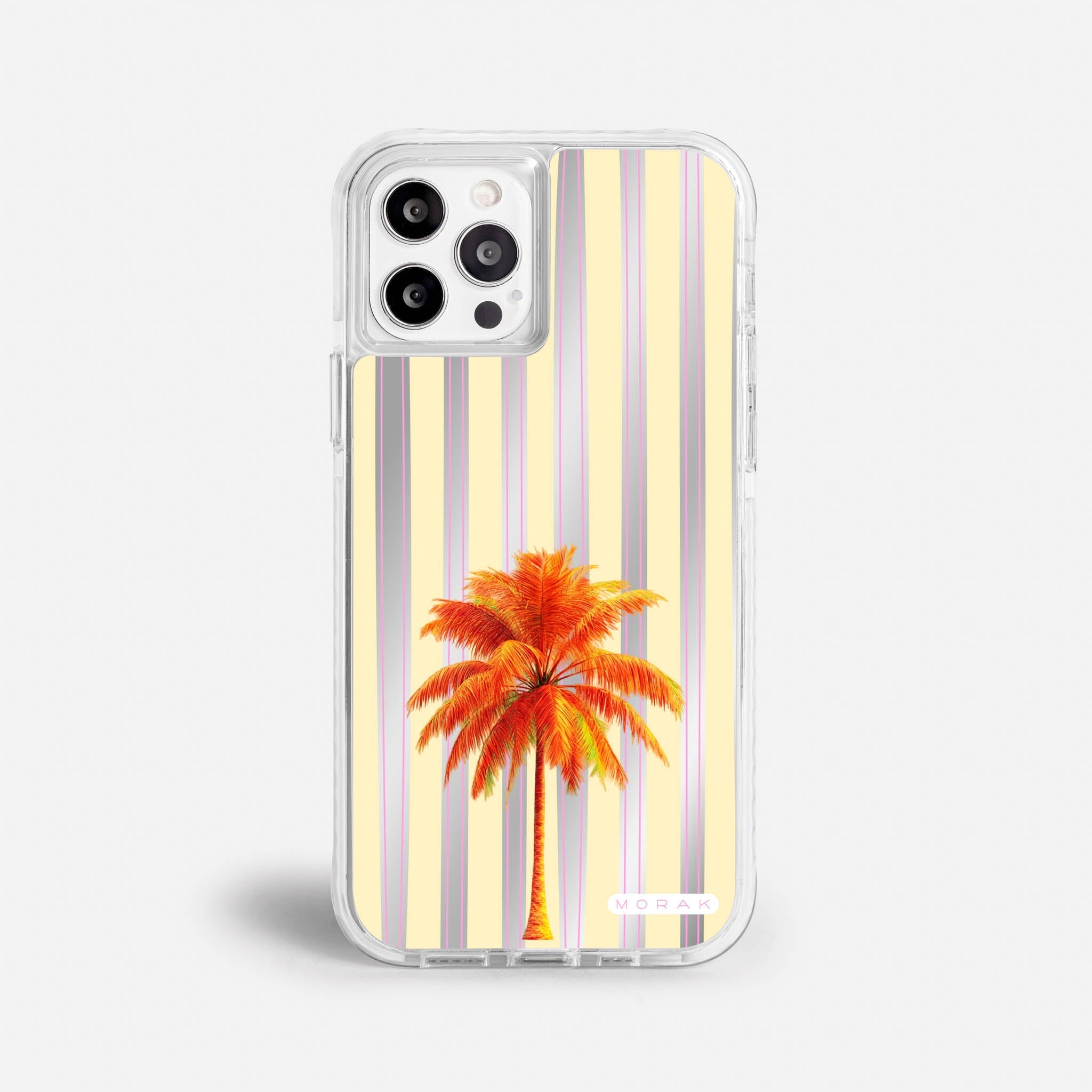 Case Funda Sunset Palm - Espejo Premium Para iPhone 17-12 Samsung S26-S22