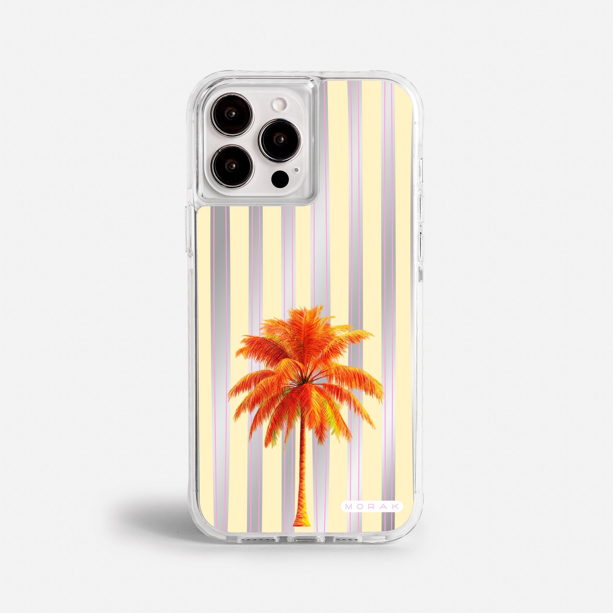 Case Funda Sunset Palm - Espejo Premium Para iPhone 17-12 Samsung S26-S22
