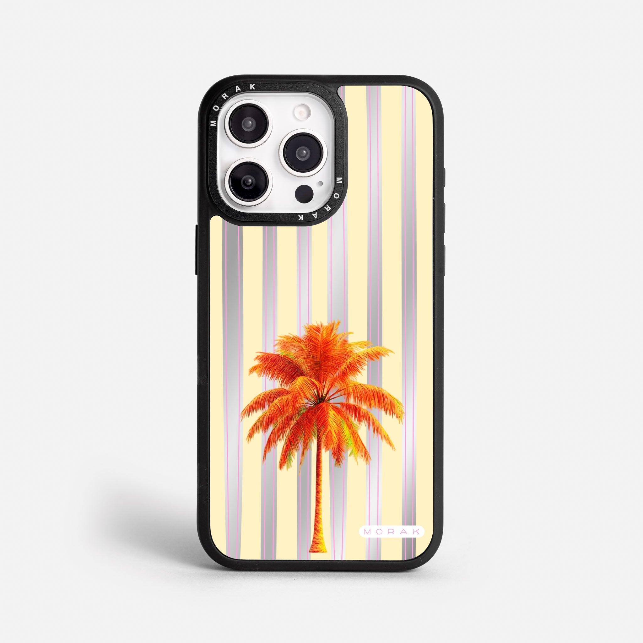 Case Funda Sunset Palm - Espejo Premium Para iPhone 17-12 Samsung S26-S22