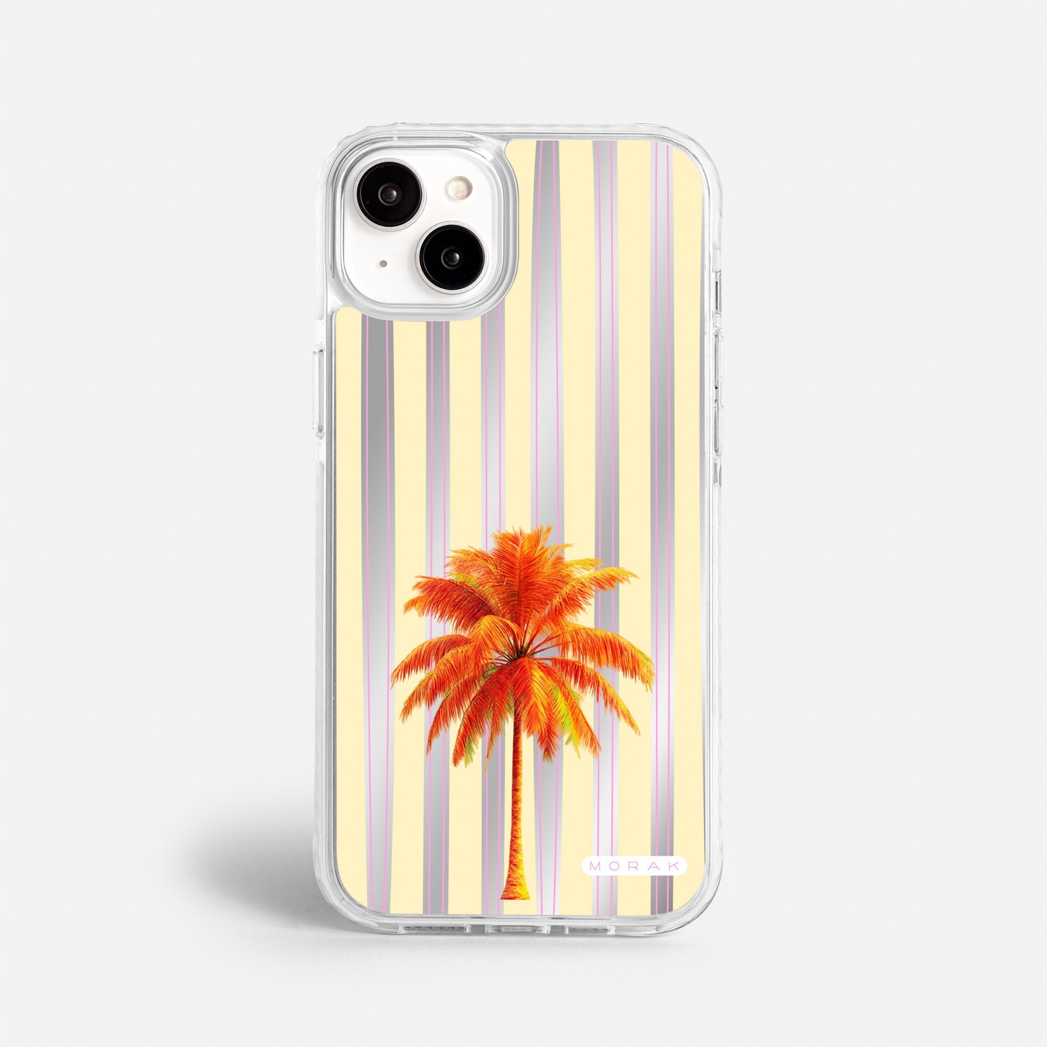 Case Funda Sunset Palm - Espejo Premium Para iPhone 17-12 Samsung S26-S22