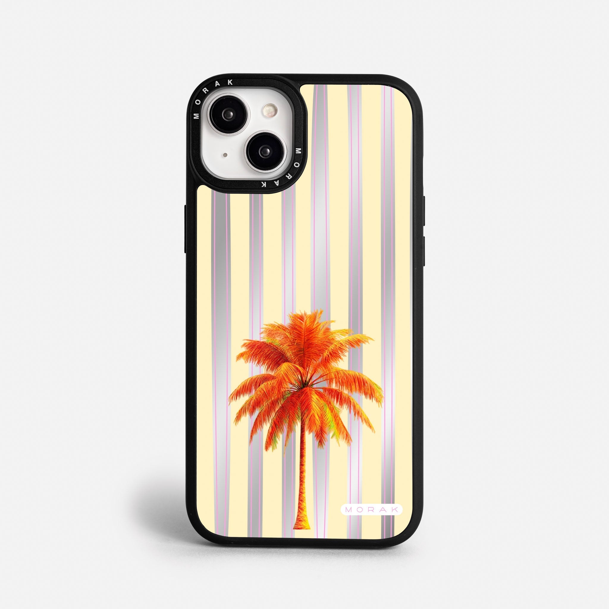 Case Funda Sunset Palm - Espejo Premium Para iPhone 17-12 Samsung S26-S22