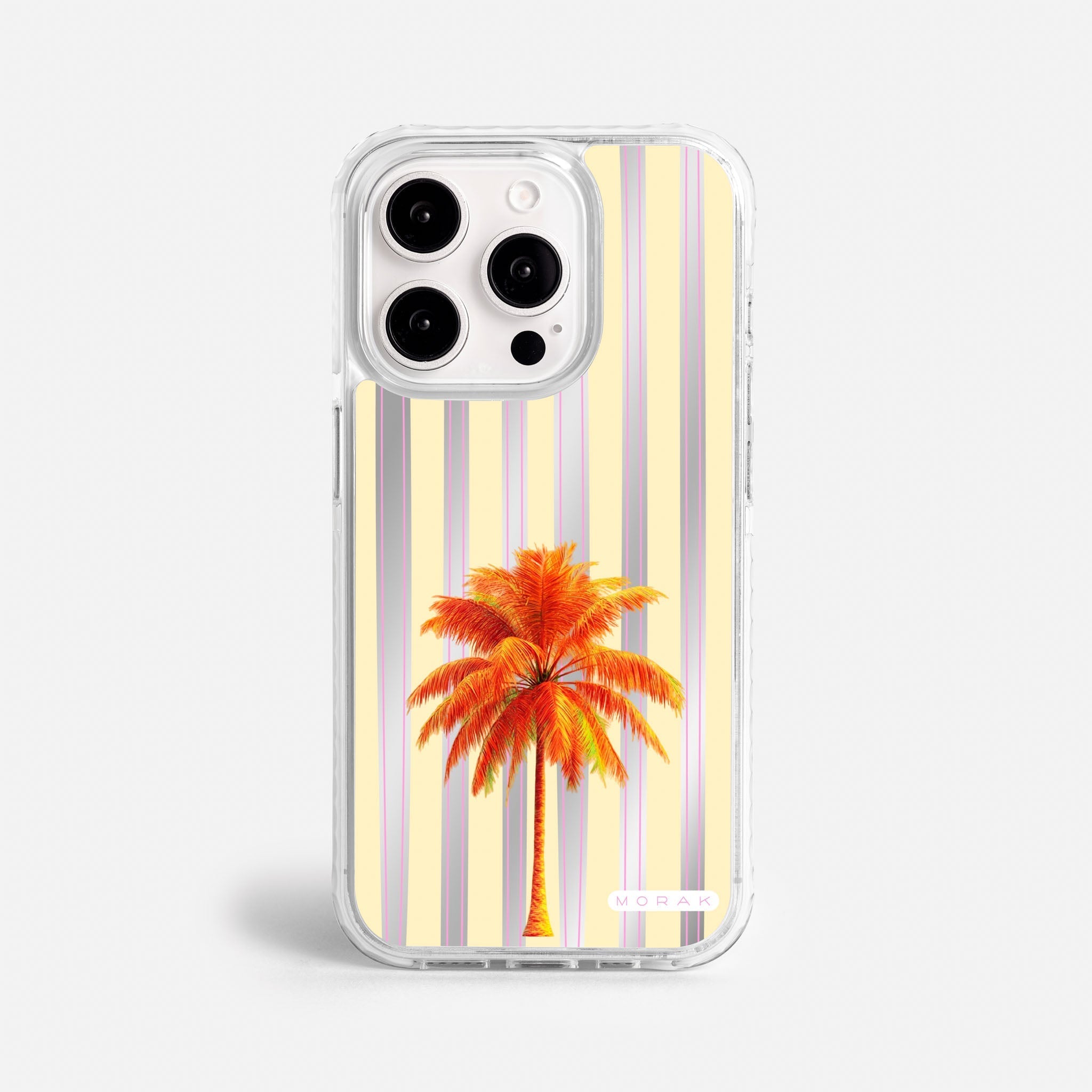 Case Funda Sunset Palm - Espejo Premium Para iPhone 17-12 Samsung S26-S22