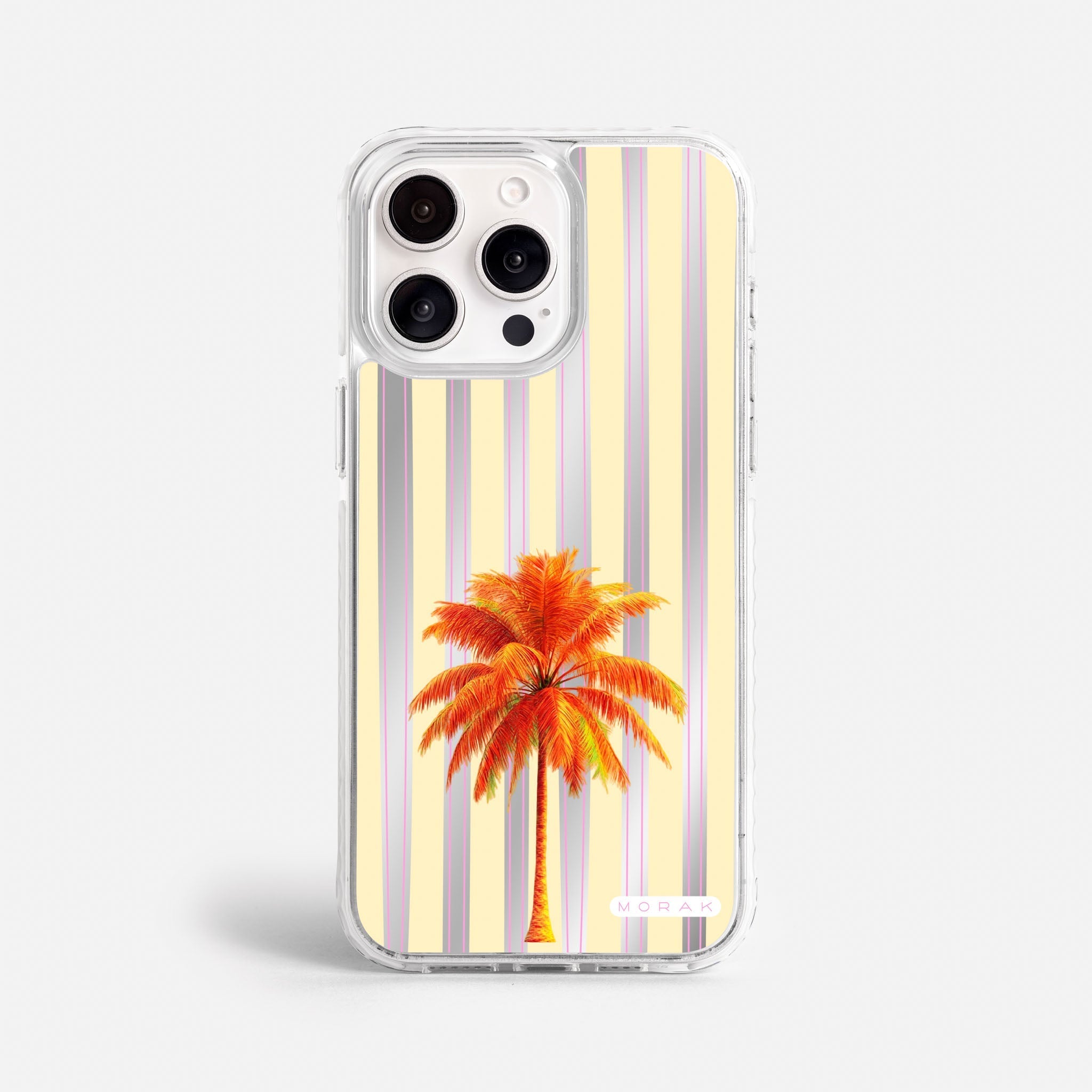 Case Funda Sunset Palm - Espejo Premium Para iPhone 17-12 Samsung S26-S22