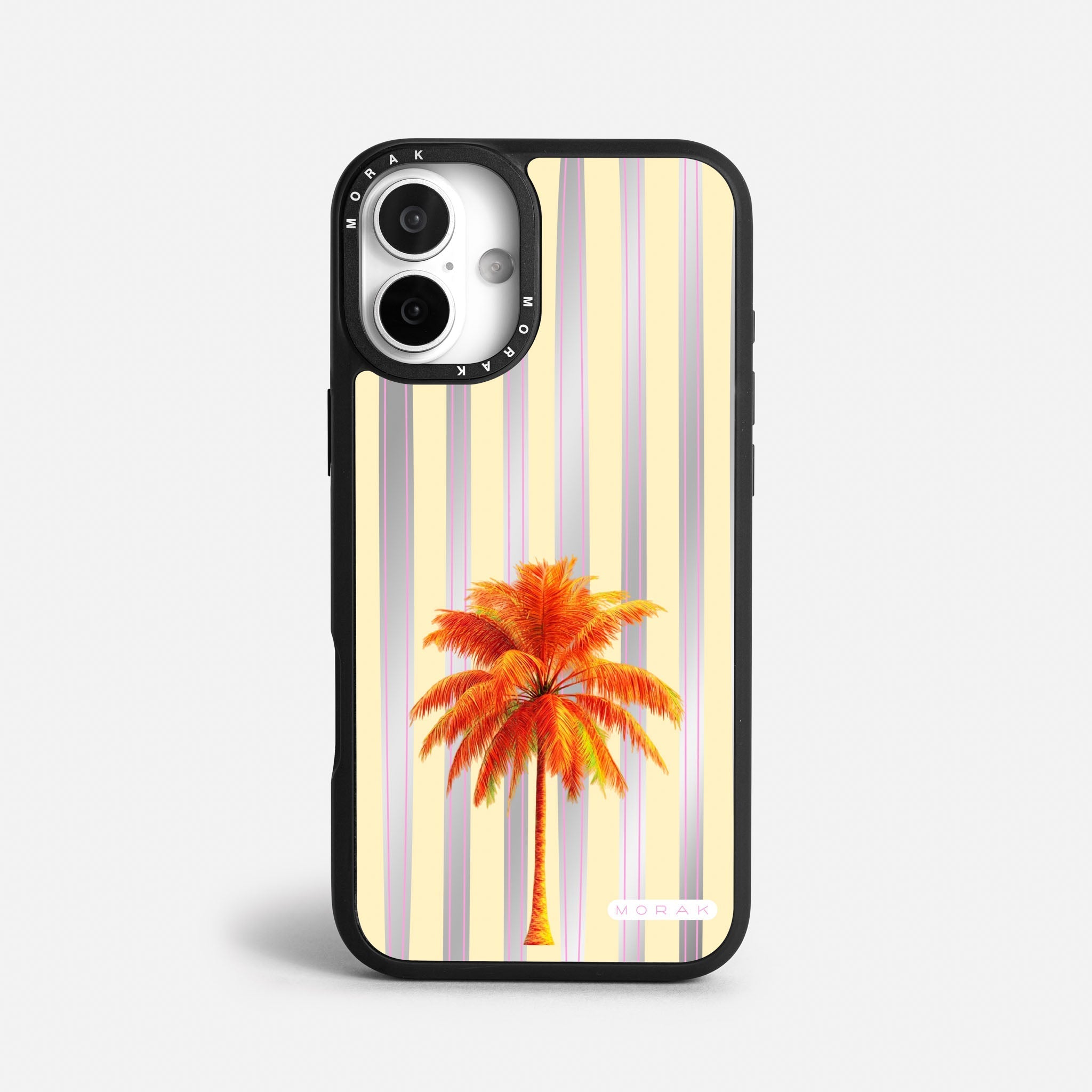 Case Funda Sunset Palm - Espejo Premium Para iPhone 17-12 Samsung S26-S22