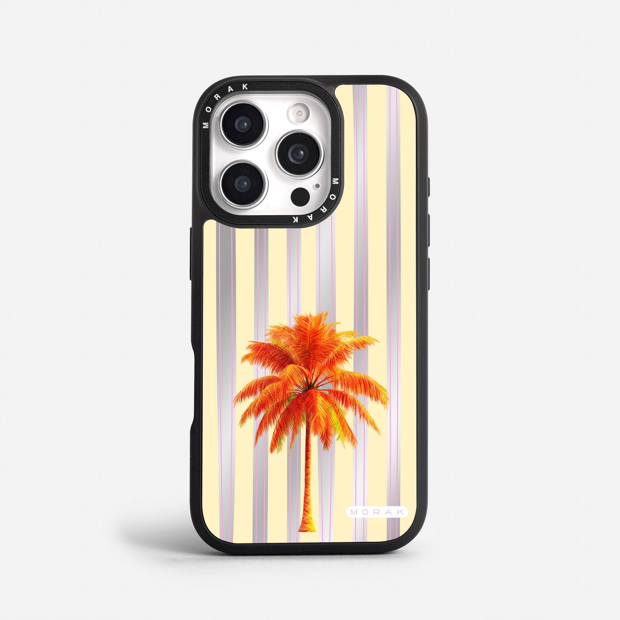 Case Funda Sunset Palm - Espejo Premium Para iPhone 17-12 Samsung S26-S22