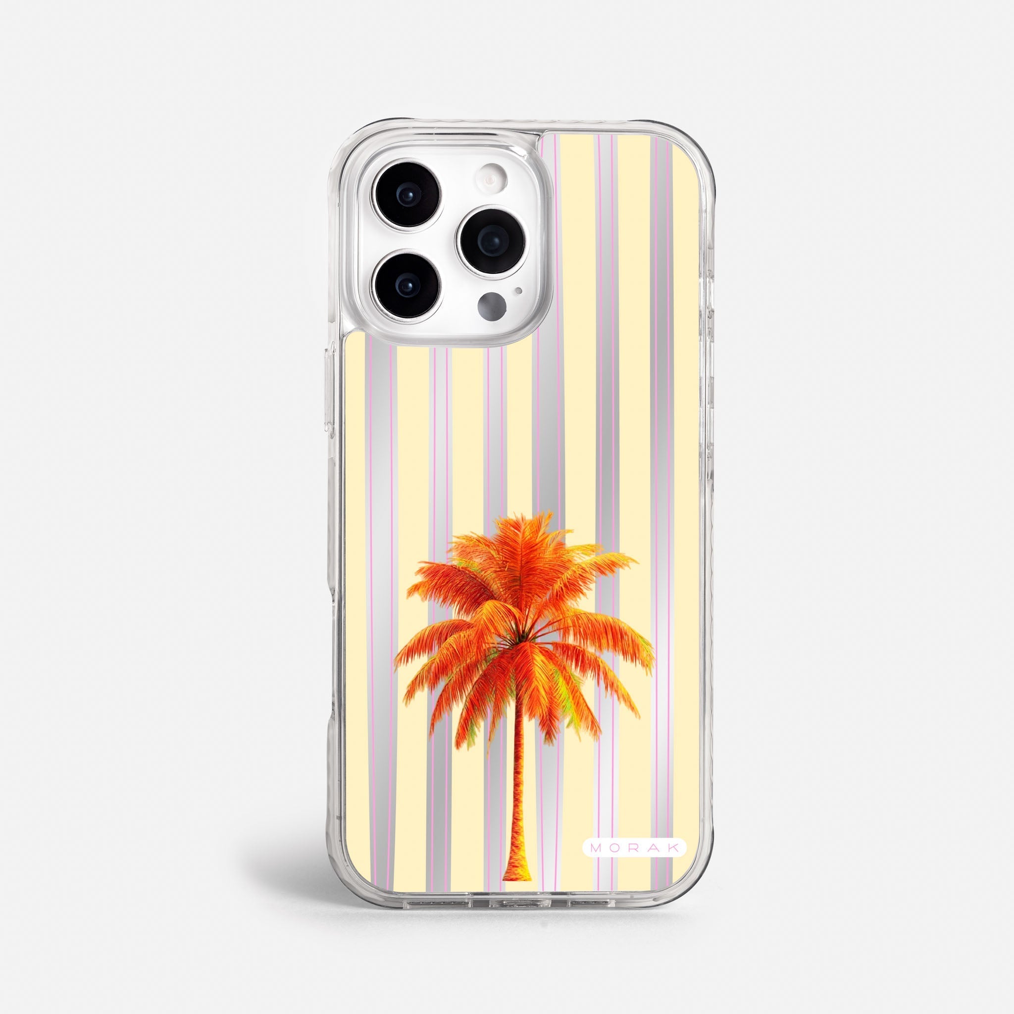 Case Funda Sunset Palm - Espejo Premium Para iPhone 17-12 Samsung S26-S22