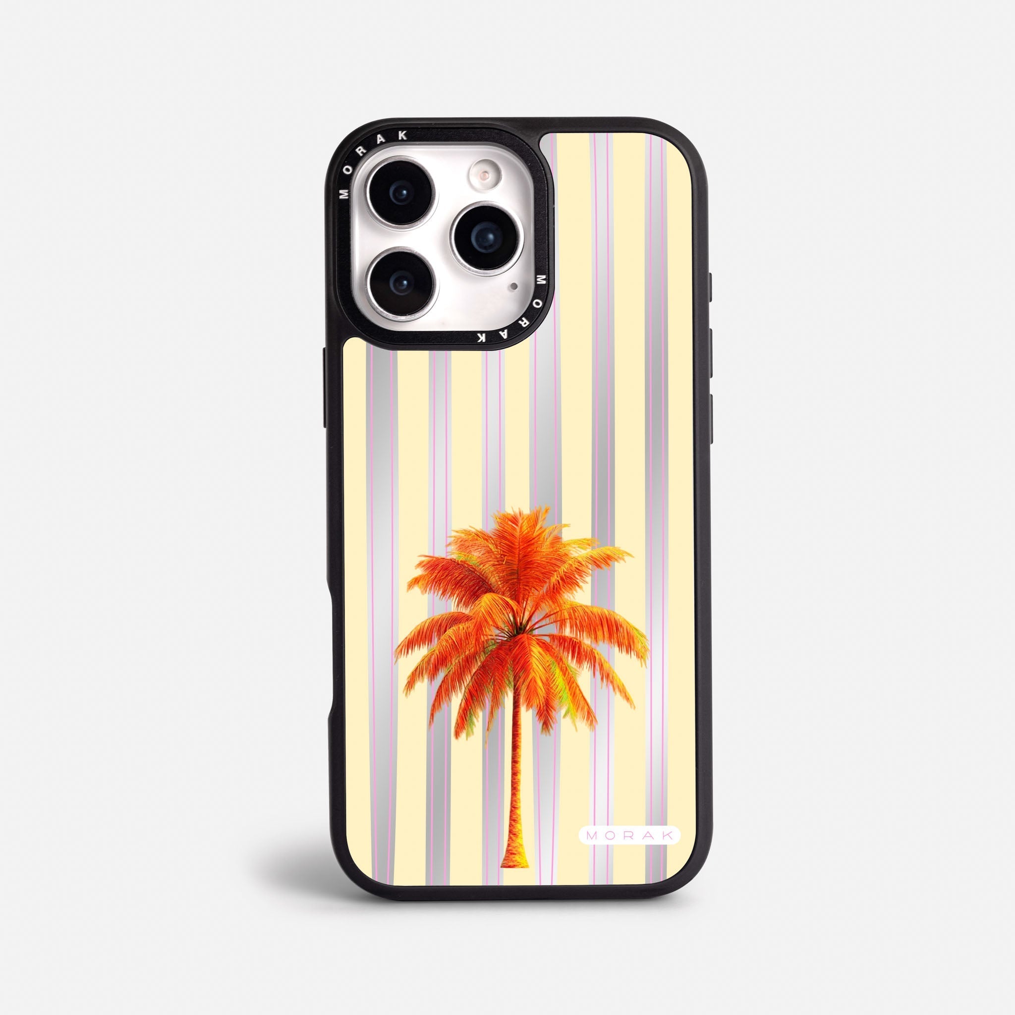 Case Funda Sunset Palm - Espejo Premium Para iPhone 17-12 Samsung S26-S22