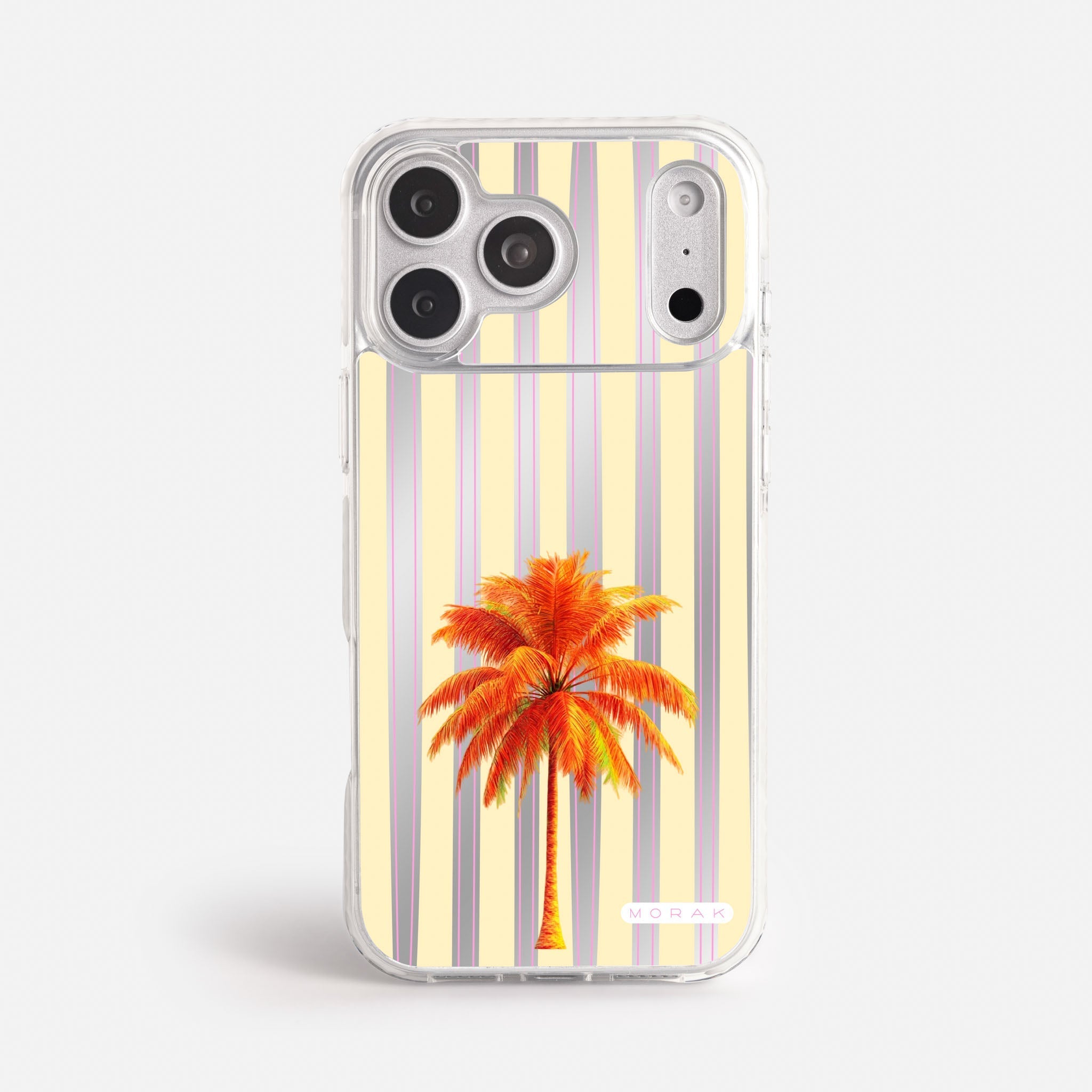 Case Funda Sunset Palm - Espejo Premium Para iPhone 17-12 Samsung S26-S22