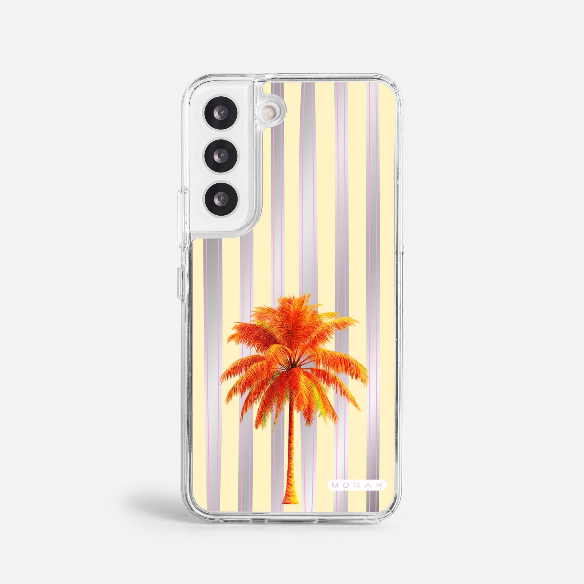 Case Funda Sunset Palm - Espejo Premium Para iPhone 17-12 Samsung S26-S22