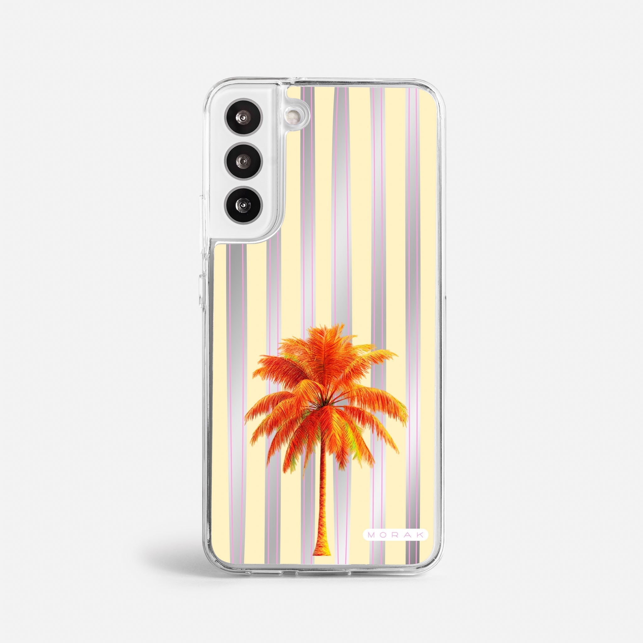 Case Funda Sunset Palm - Espejo Premium Para iPhone 17-12 Samsung S26-S22