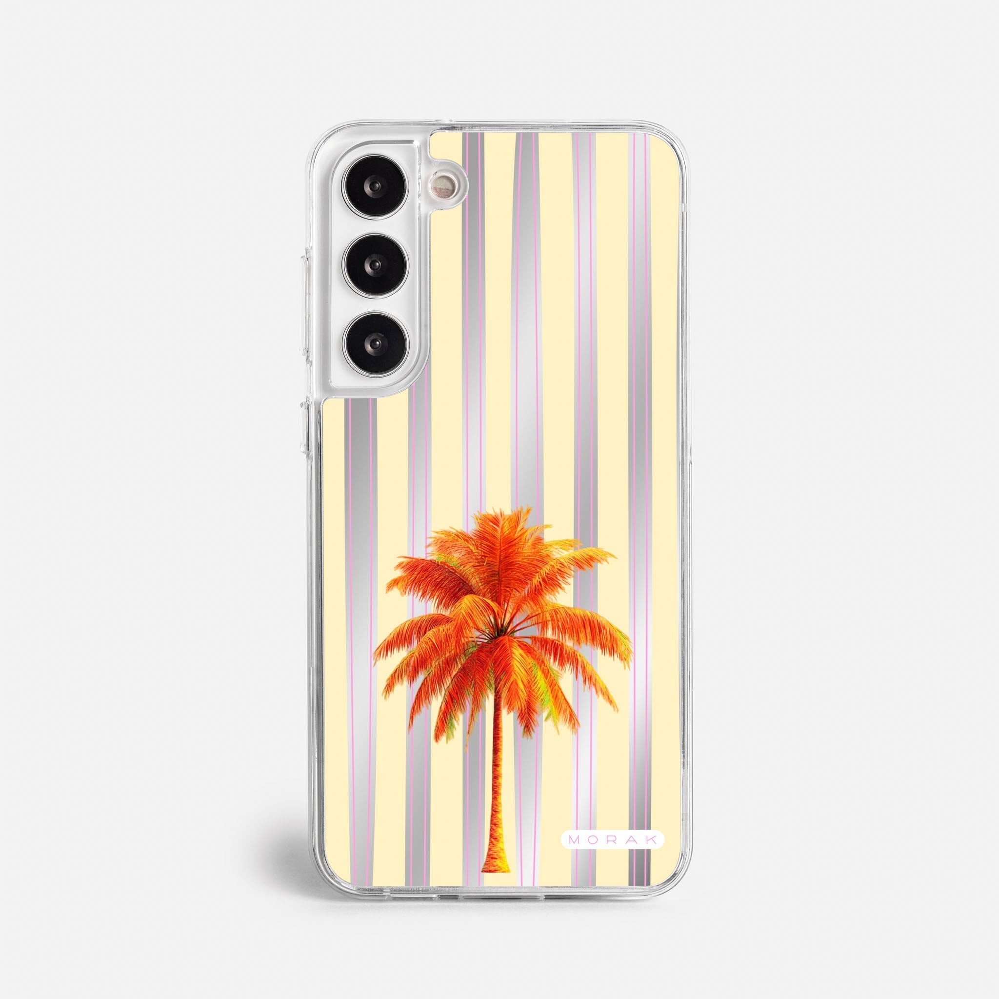 Case Funda Sunset Palm - Espejo Premium Para iPhone 17-12 Samsung S26-S22