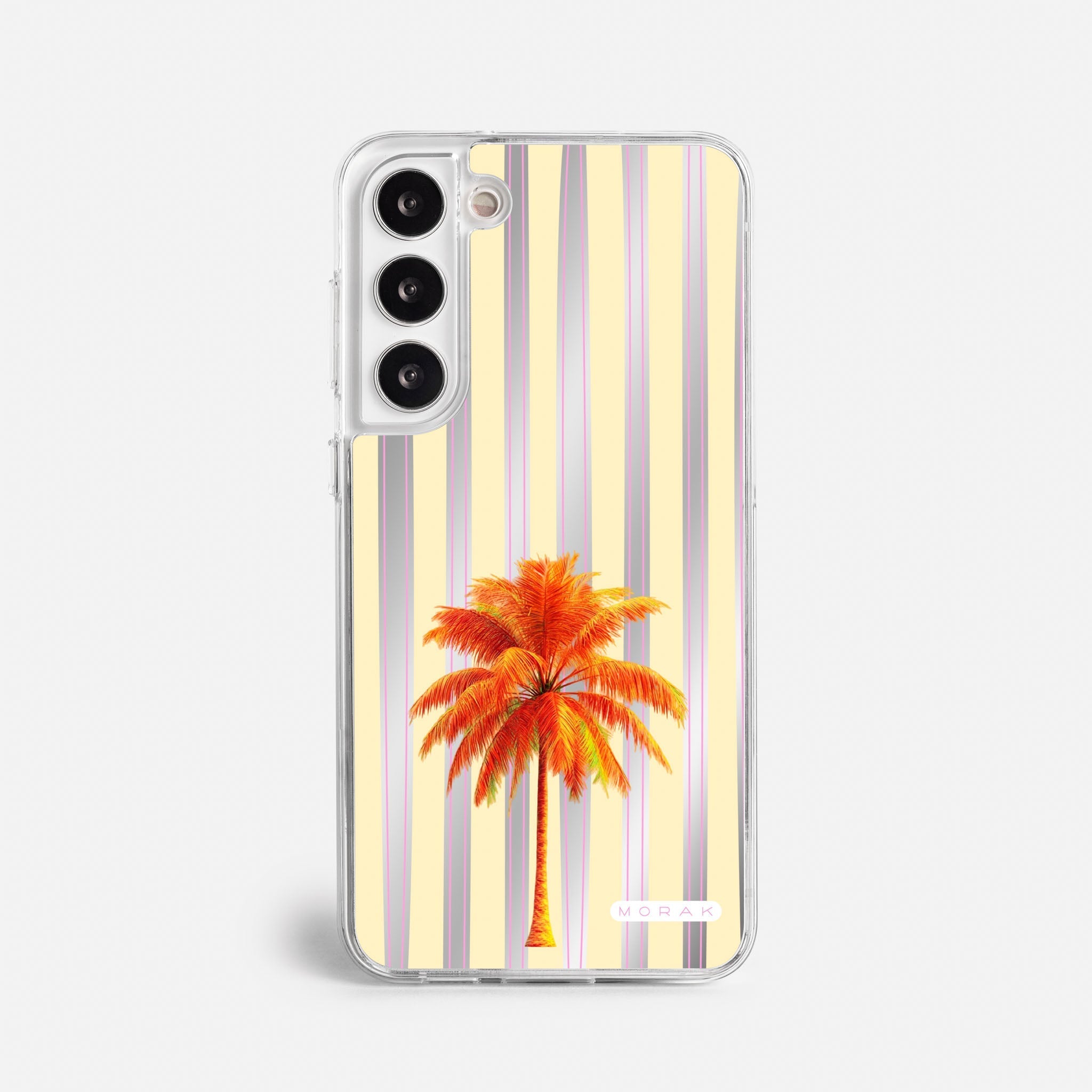 Case Funda Sunset Palm - Espejo Premium Para iPhone 17-12 Samsung S26-S22