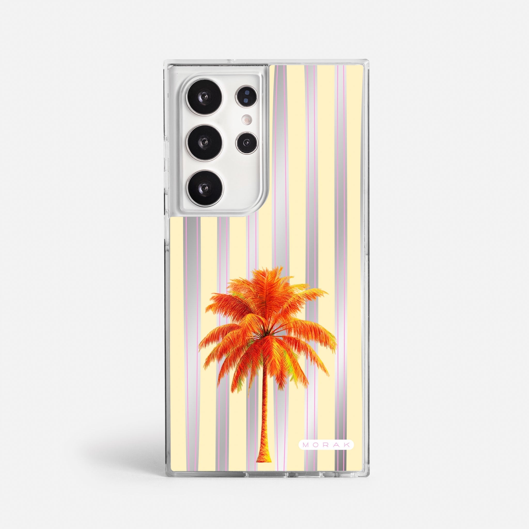 Case Funda Sunset Palm - Espejo Premium Para iPhone 17-12 Samsung S26-S22