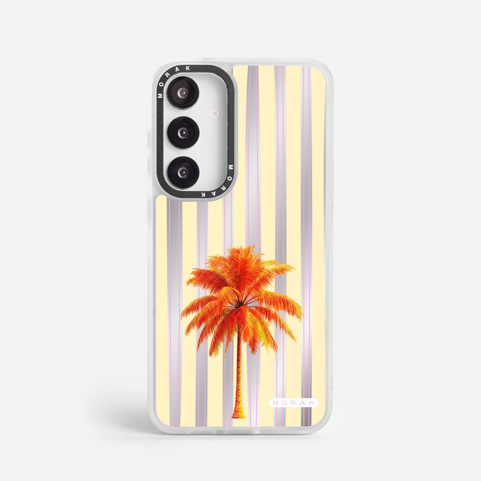 Case Funda Sunset Palm - Espejo Premium Para iPhone 17-12 Samsung S26-S22