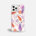 Case Funda Tropical Mix - Blanco Premium Para iPhone 17-12 Samsung S26-S22