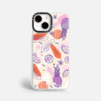 Case Funda Tropical Mix - Blanco Premium Para iPhone 17-12 Samsung S26-S22