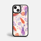 Case Funda Tropical Mix - Blanco Premium Para iPhone 17-12 Samsung S26-S22