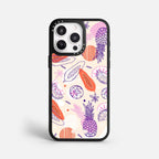Case Funda Tropical Mix - Blanco Premium Para iPhone 17-12 Samsung S26-S22