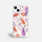 Case Funda Tropical Mix - Blanco Premium Para iPhone 17-12 Samsung S26-S22