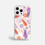 Case Funda Tropical Mix - Blanco Premium Para iPhone 17-12 Samsung S26-S22