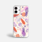 Case Funda Tropical Mix - Blanco Premium Para iPhone 17-12 Samsung S26-S22