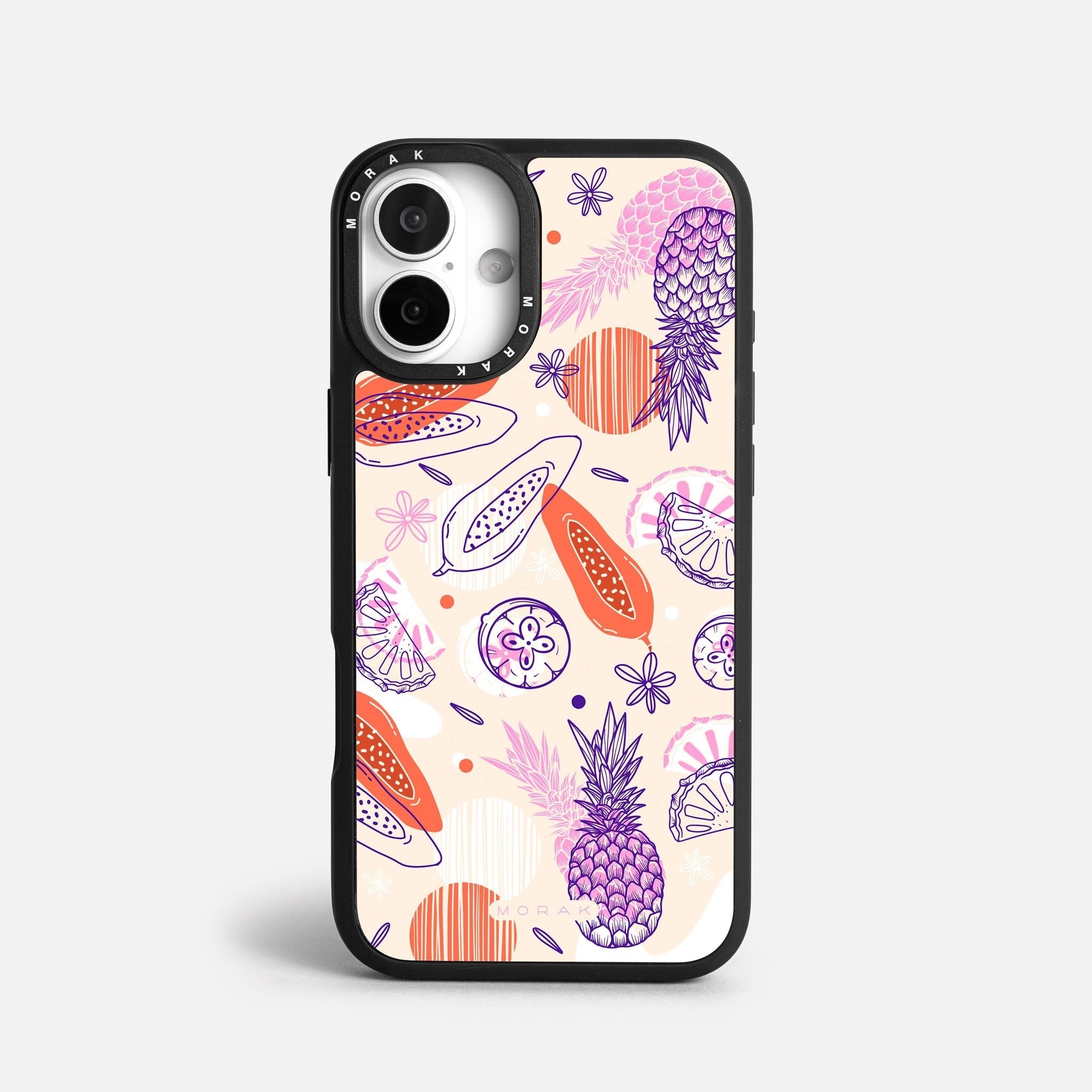 Case Funda Tropical Mix - Blanco Premium Para iPhone 17-12 Samsung S26-S22