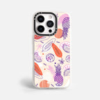 Case Funda Tropical Mix - Blanco Premium Para iPhone 17-12 Samsung S26-S22