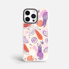 Case Funda Tropical Mix - Blanco Premium Para iPhone 17-12 Samsung S26-S22