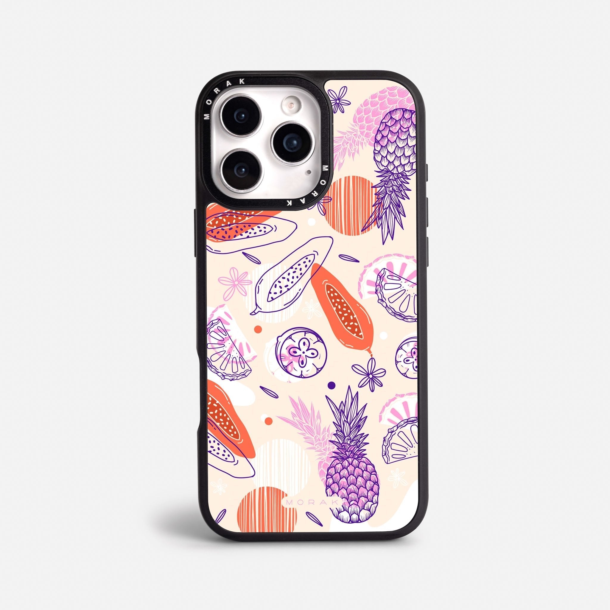 Case Funda Tropical Mix - Blanco Premium Para iPhone 17-12 Samsung S26-S22