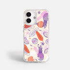 Case Funda Tropical Mix - Blanco Premium Para iPhone 17-12 Samsung S26-S22