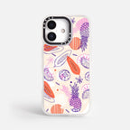 Case Funda Tropical Mix - Blanco Premium Para iPhone 17-12 Samsung S26-S22