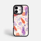 Case Funda Tropical Mix - Blanco Premium Para iPhone 17-12 Samsung S26-S22