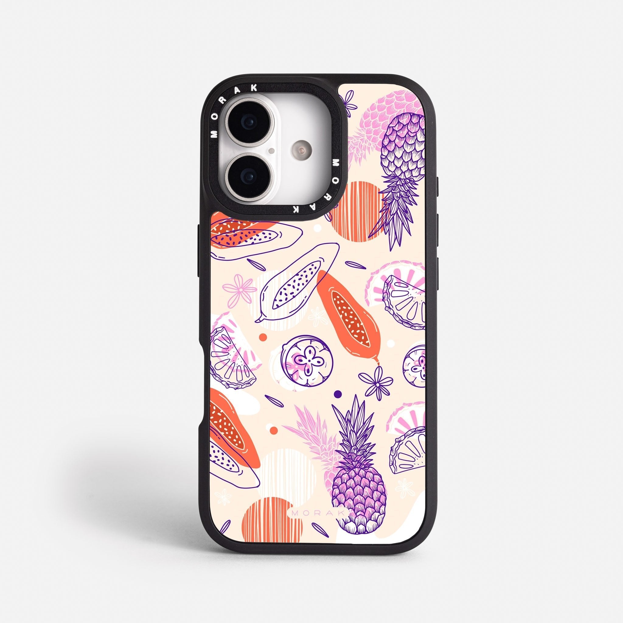 Case Funda Tropical Mix - Blanco Premium Para iPhone 17-12 Samsung S26-S22