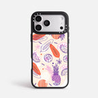 Case Funda Tropical Mix - Blanco Premium Para iPhone 17-12 Samsung S26-S22