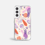 Case Funda Tropical Mix - Blanco Premium Para iPhone 17-12 Samsung S26-S22
