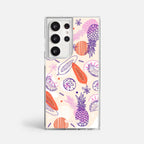 Case Funda Tropical Mix - Blanco Premium Para iPhone 17-12 Samsung S26-S22