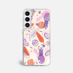 Case Funda Tropical Mix - Blanco Premium Para iPhone 17-12 Samsung S26-S22