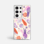 Case Funda Tropical Mix - Blanco Premium Para iPhone 17-12 Samsung S26-S22