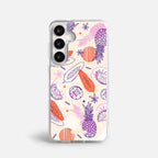Case Funda Tropical Mix - Blanco Premium Para iPhone 17-12 Samsung S26-S22