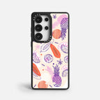 Case Funda Tropical Mix - Blanco Premium Para iPhone 17-12 Samsung S26-S22
