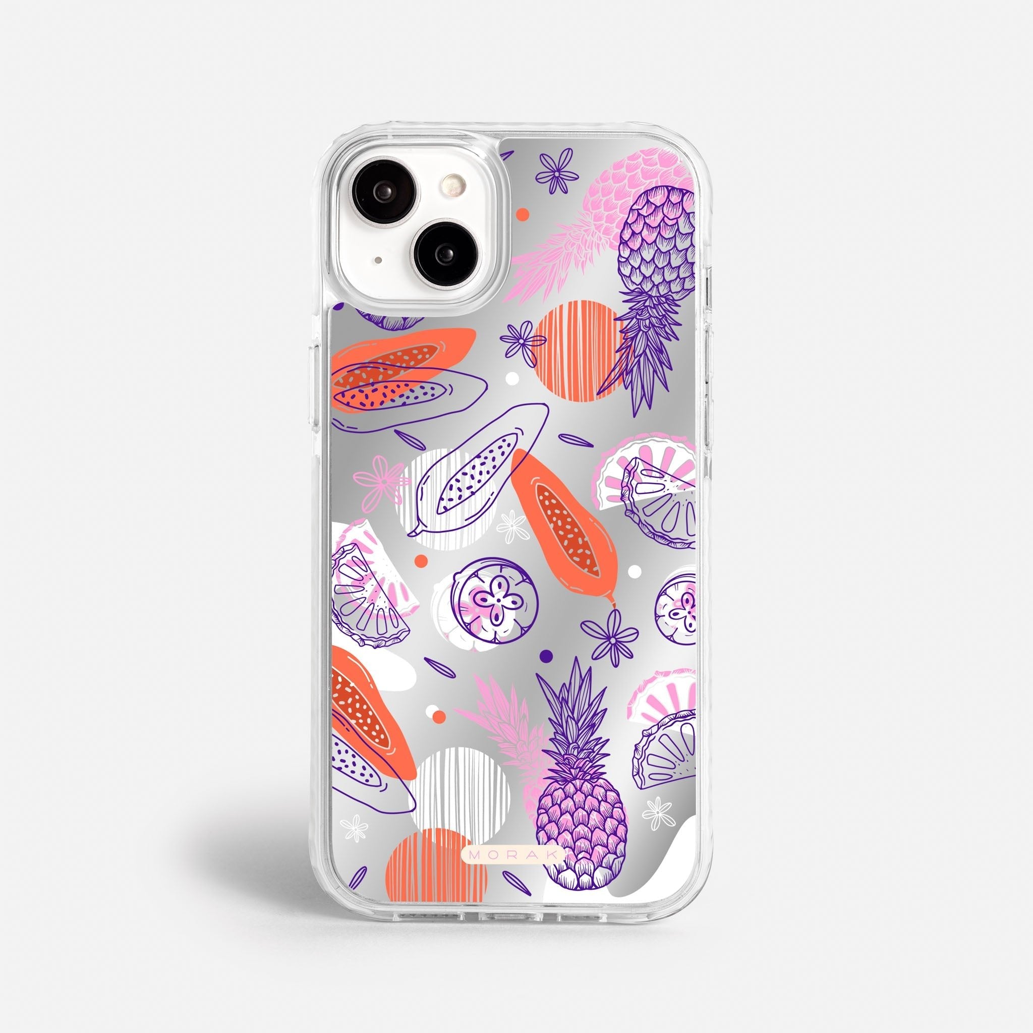 Case Funda Tropical Mix - Espejo Premium Para iPhone 17-12 Samsung S26-S22